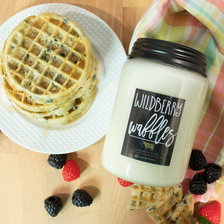 Farmhouse Jar Candle Lge -  Wildberry Waffles