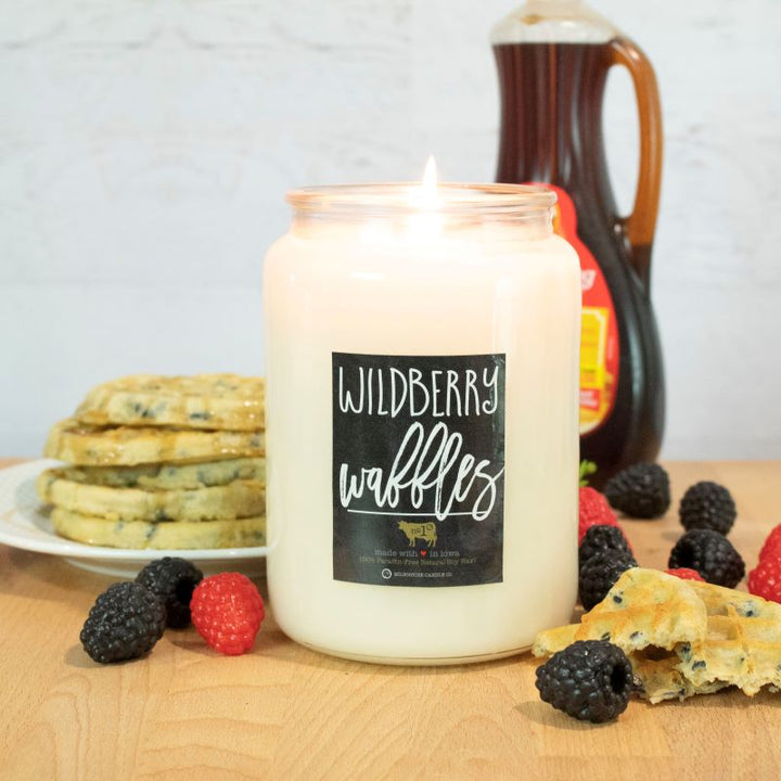 Farmhouse Jar Candle Lge -  Wildberry Waffles