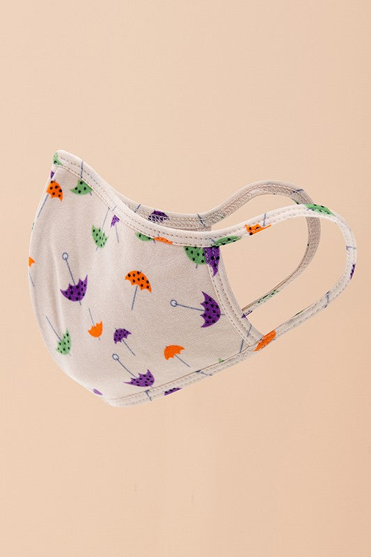 Mask Adult 3 Layer Cotton/Spandex Umbrella