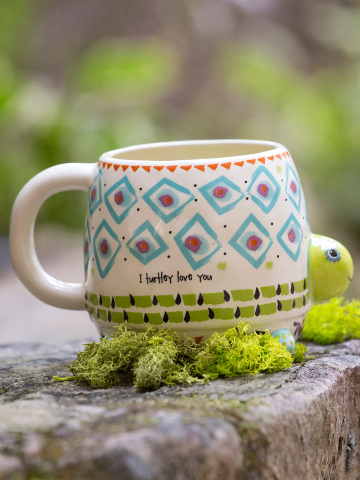 Folk Art Coffee Mug - I Turtley Love You