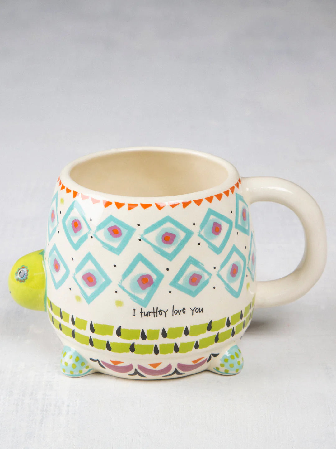 Folk Art Coffee Mug - I Turtley Love You