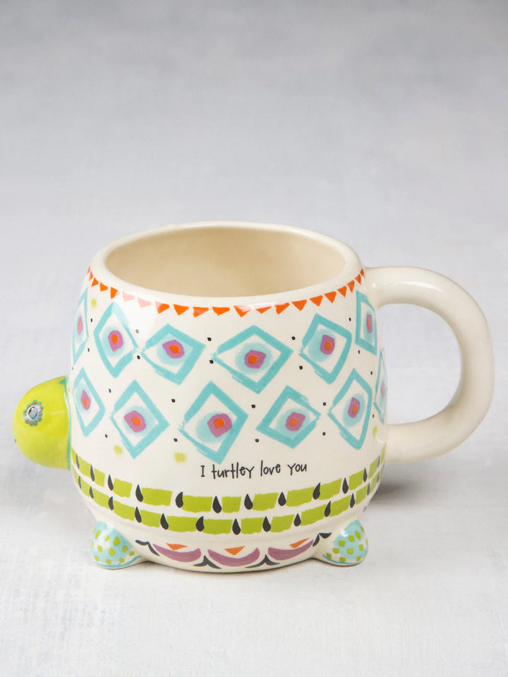 Folk Art Coffee Mug - I Turtley Love You