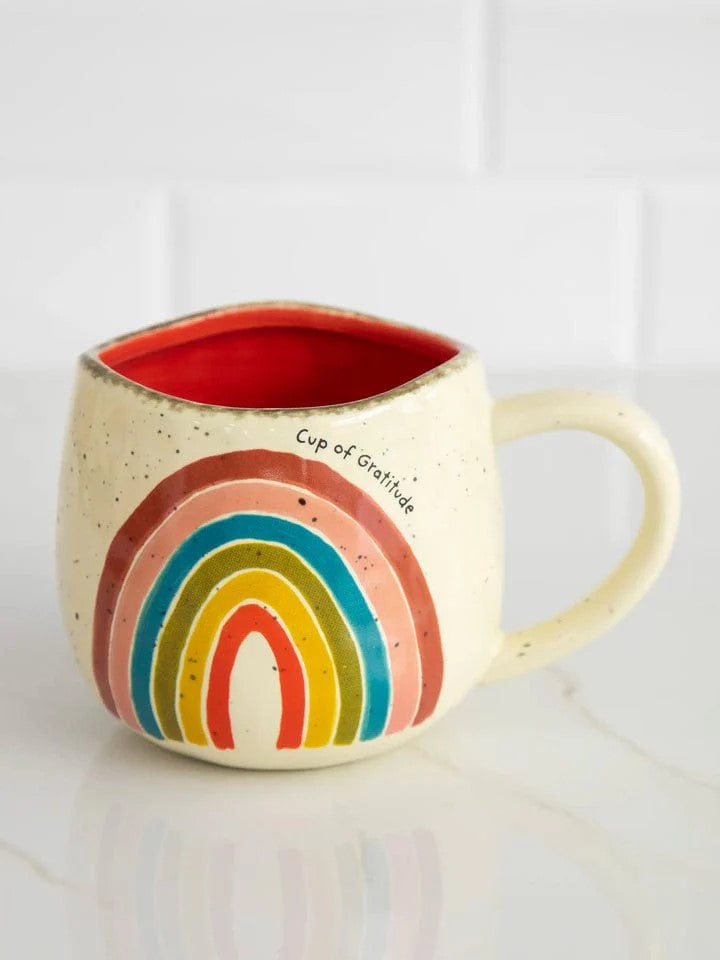 Artisan Mug Cup of Gratitude Rainbow