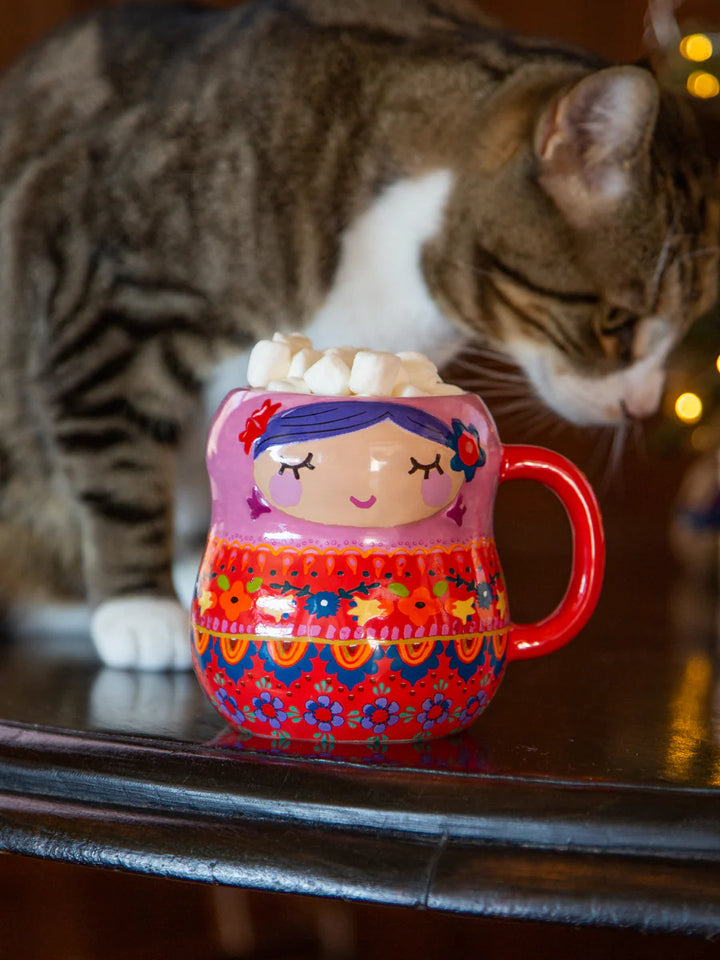 Folk Art Mug - Vera Nesting Doll