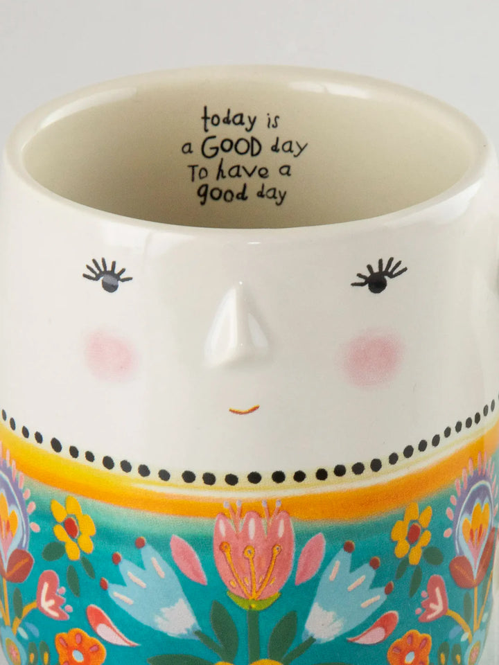 Folk Lady Mug - Today Is a Good Day