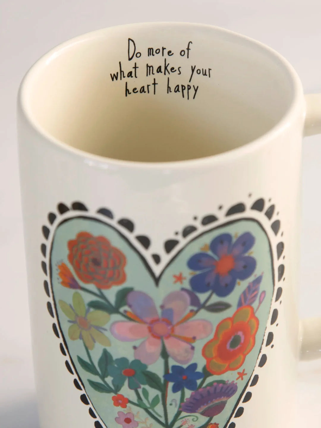 Latte Mug - Do More Heart Happy