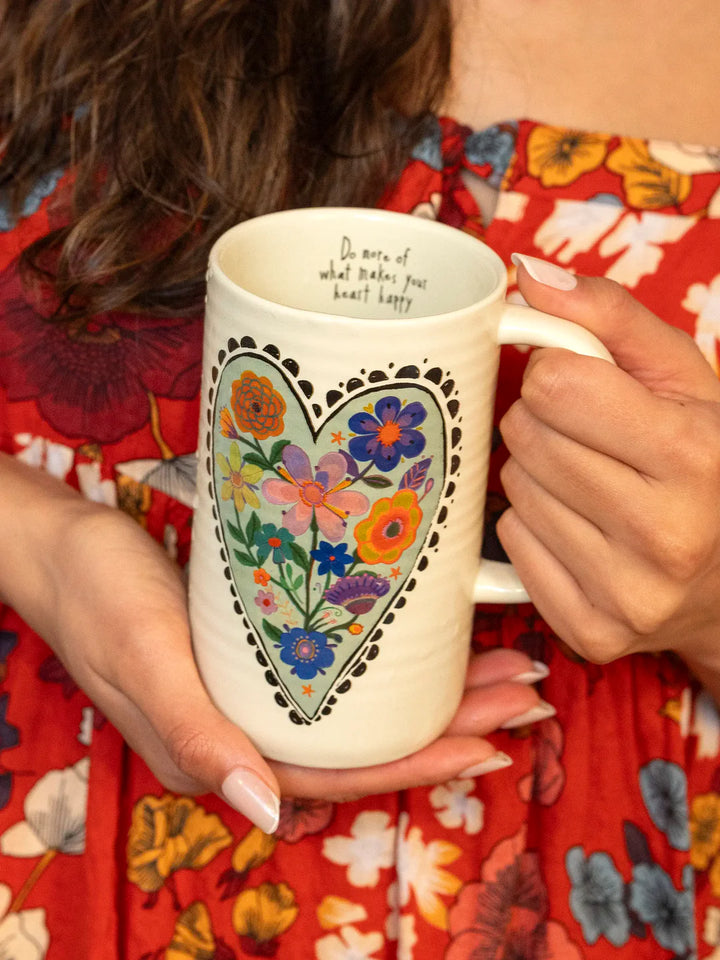 Latte Mug - Do More Heart Happy