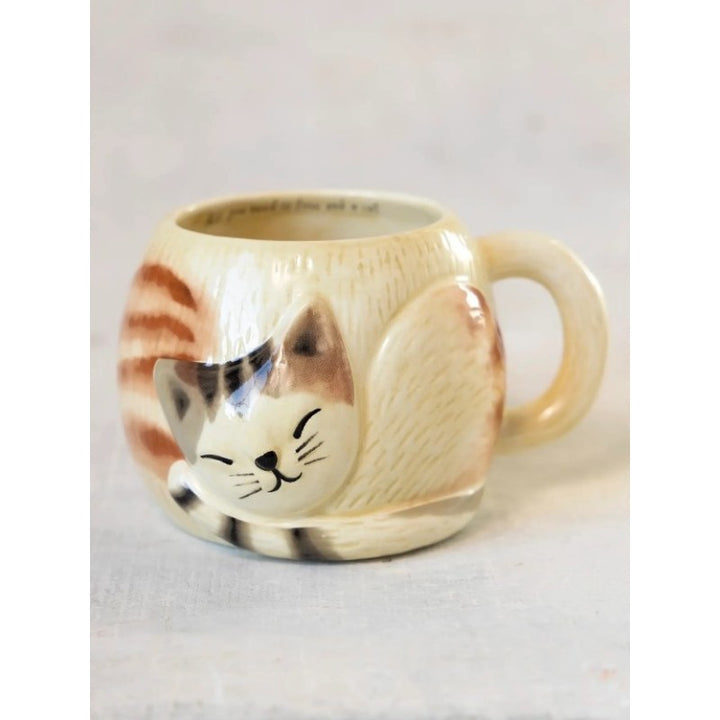 Folk Art Mug - All U Need Is Love Cat