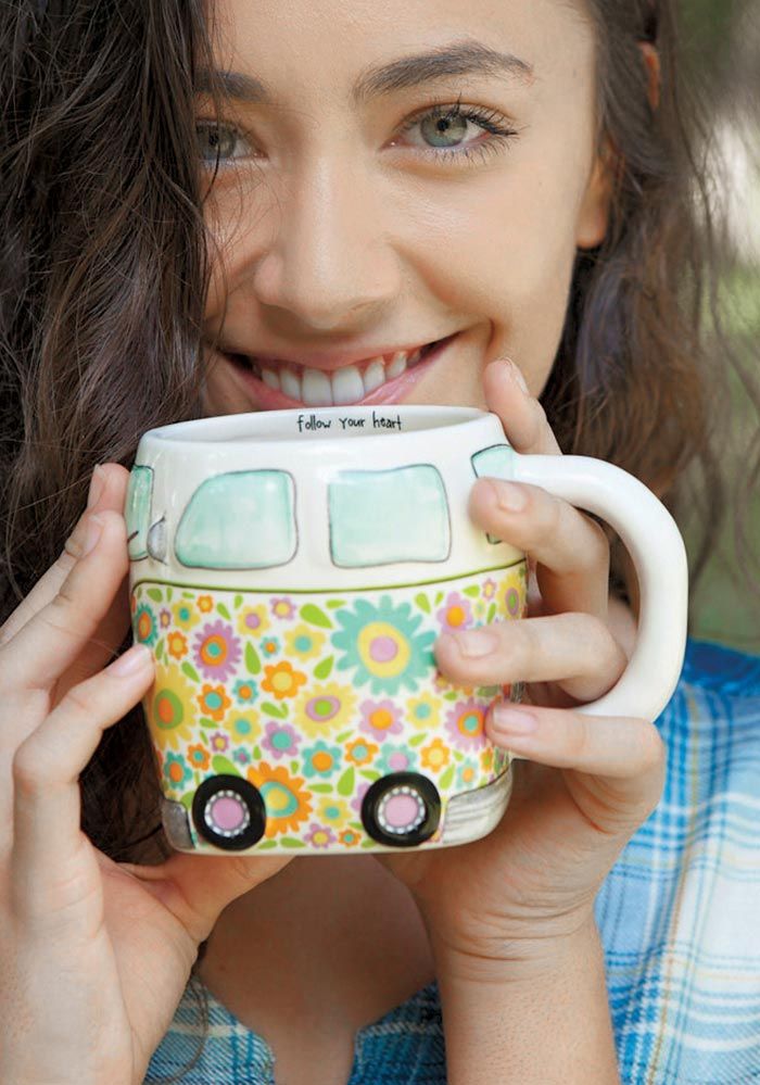 FOLK MUG CERAMIC FOLLOW HEART