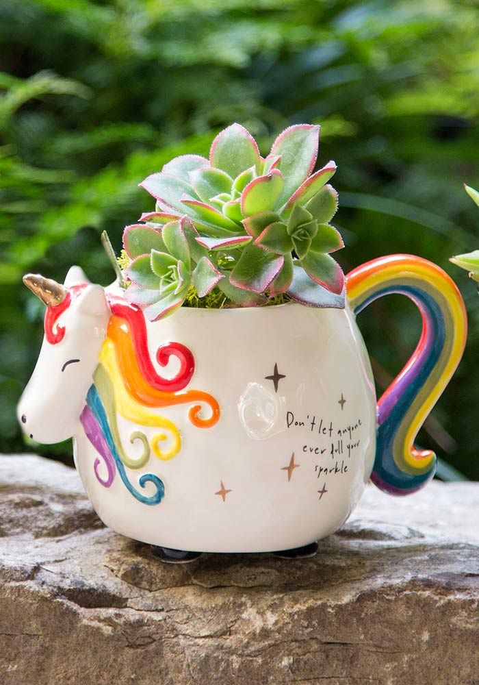 MUG FOLK UNICORN BRIGHT