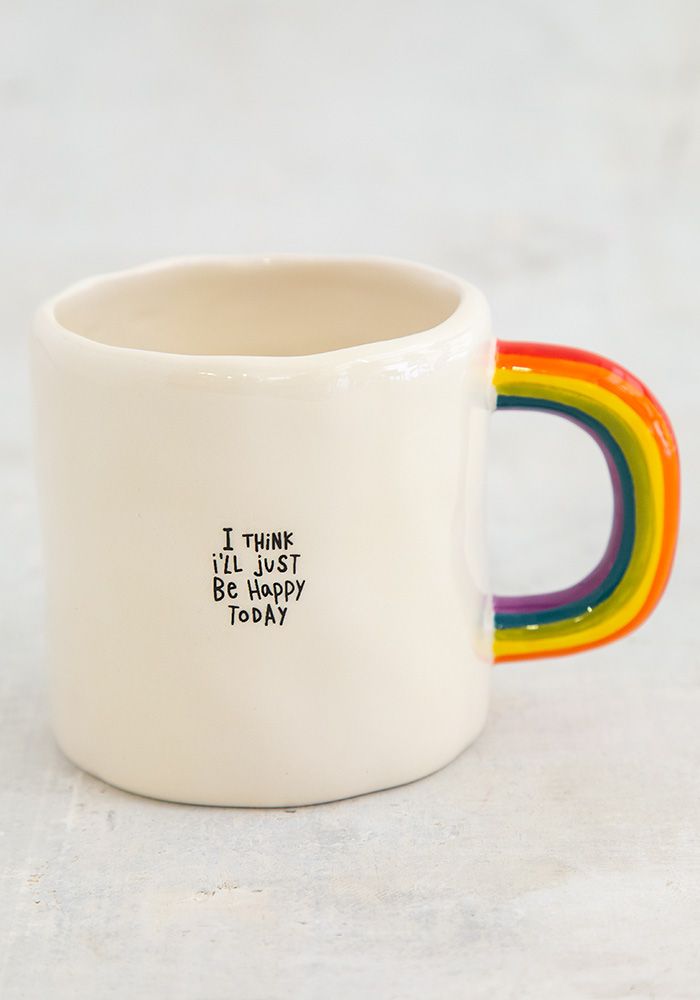 Rainbow Mug I'll Just Be Happy