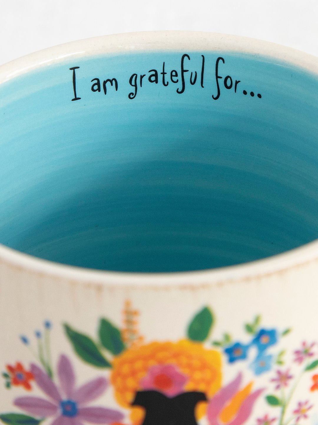 Initial Mug Flower P
