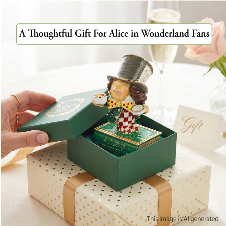 Mad Hatter -Cloisonné Collectible, Alice in Wonderland