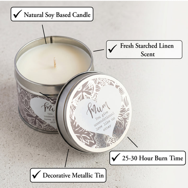Candle In Tin Mum