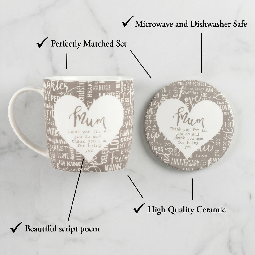 Mug & Coaster Mum