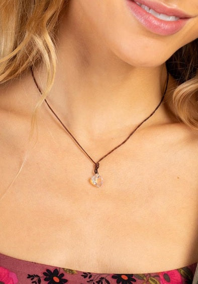 Crystal Heart Necklace Heart Happy