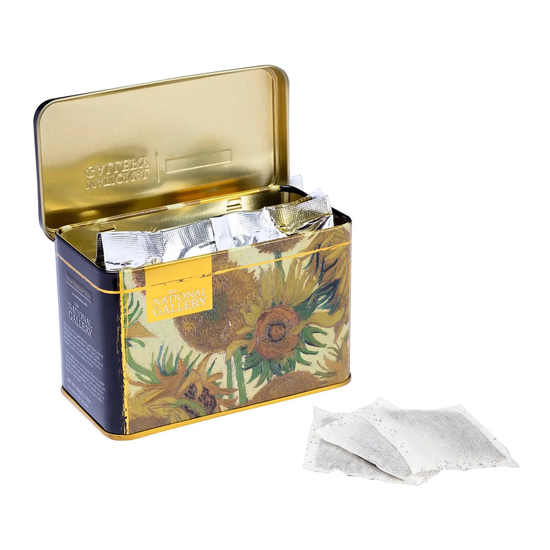 TEA NG VAN GOGH SUNFLOWERS TIN 40 BAG EB