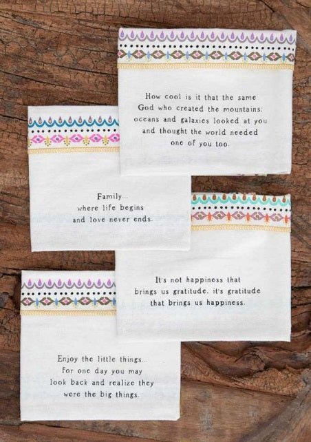 COTTON NAPKINS SET 8 FAMILY