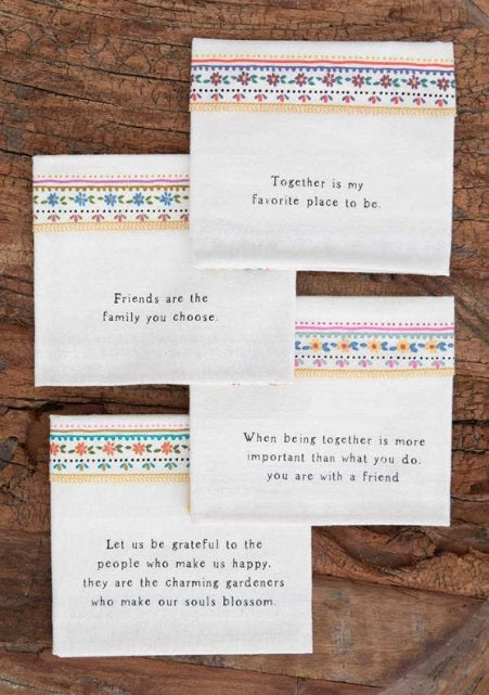 COTTON NAPKINS SET 8 FRIENDS
