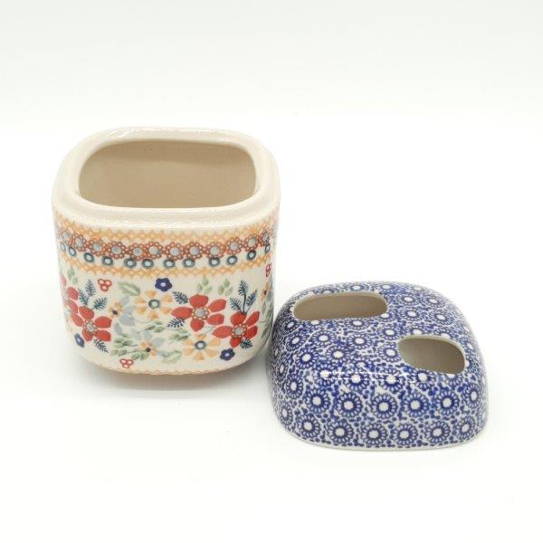 TOOTHBRUSH HOLDER FLORAL HEIRLOOM
