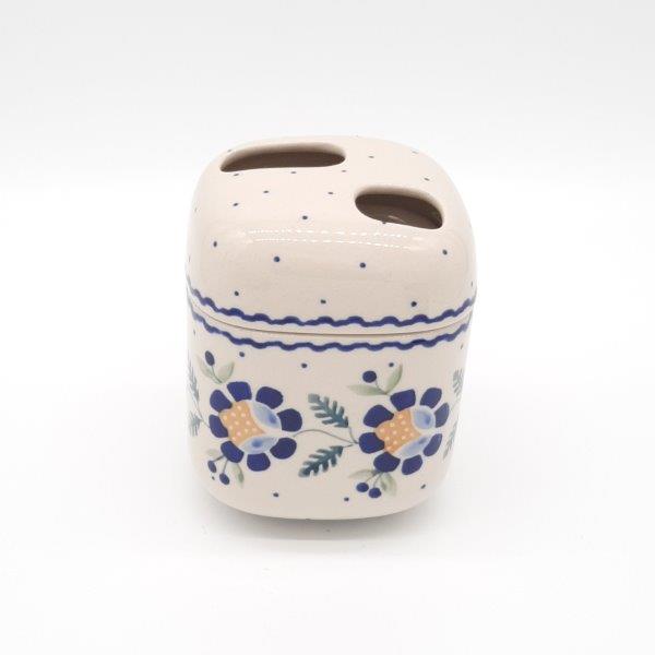 TOOTHBRUSH HOLDER ORANGE FERN BORDER