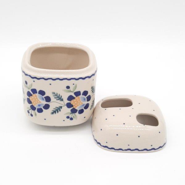 TOOTHBRUSH HOLDER ORANGE FERN BORDER