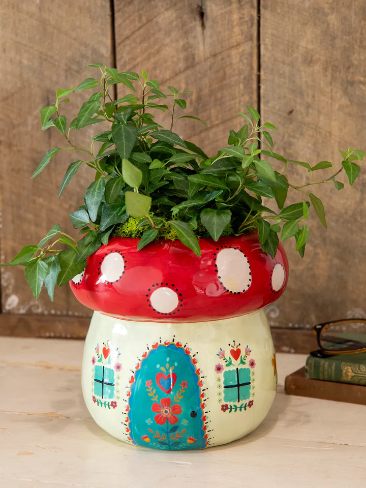 So Cute Ceramic Planter - Mushroom