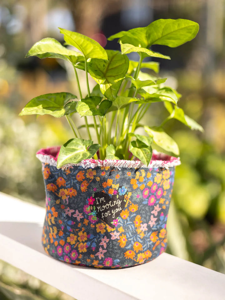 Canvas Planter Cover - Rooting For You LGE