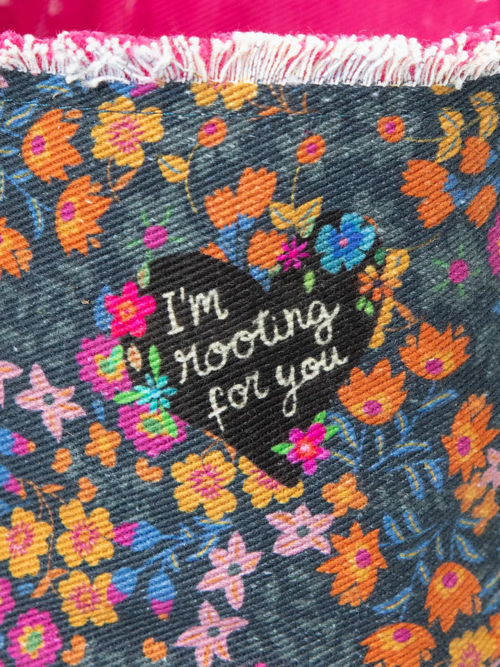 Canvas Planter Cover - Rooting For You LGE