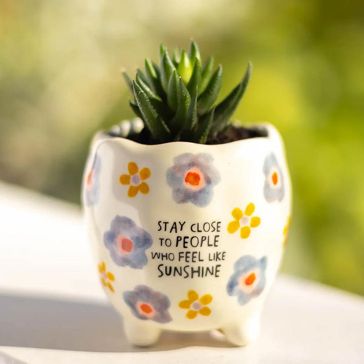 Mini Footed Planter - Stay Close