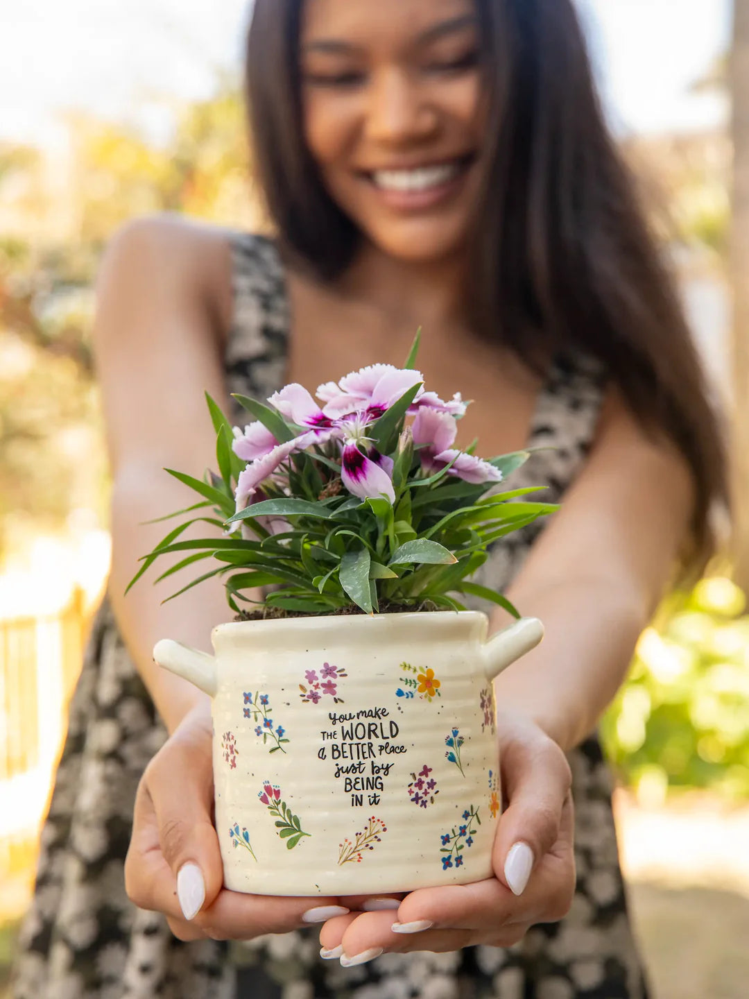 Crock Planter - You Make World MED