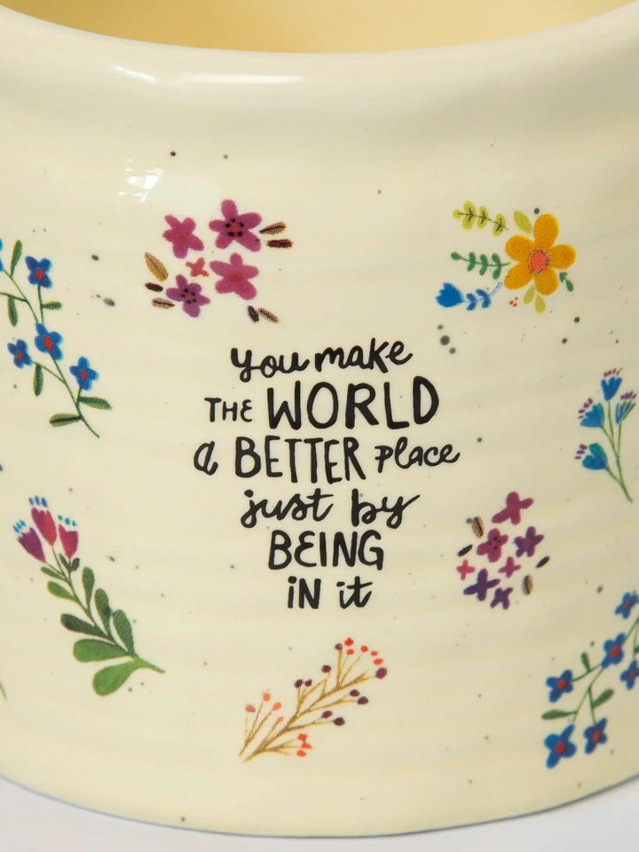 Crock Planter - You Make World MED
