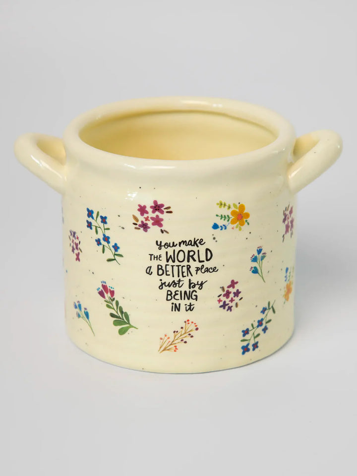 Crock Planter - You Make World MED