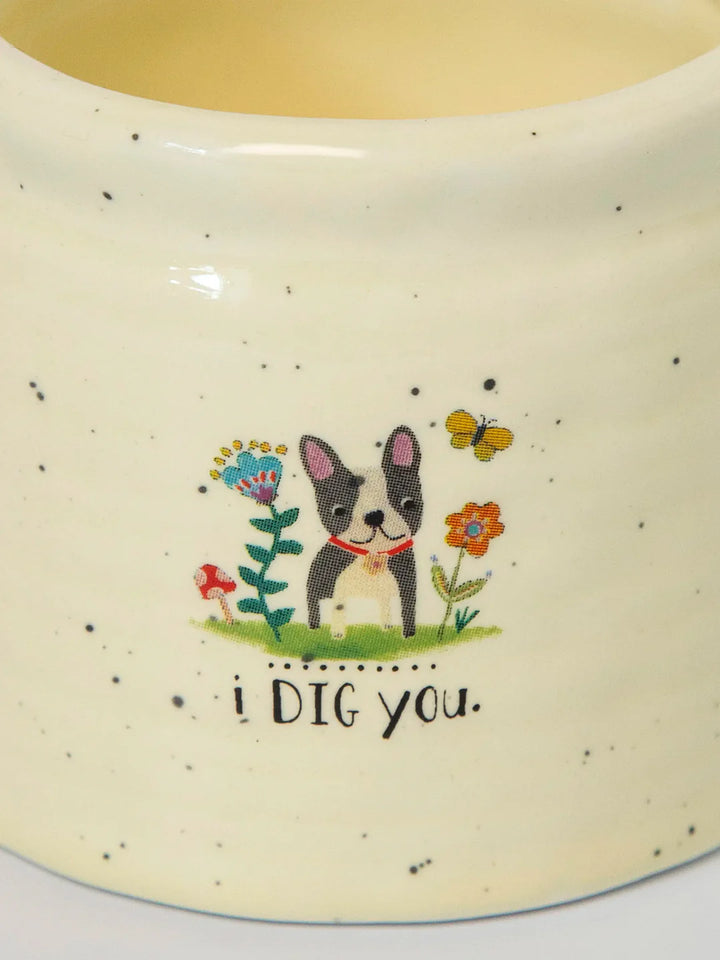 Crock Planter - I Dig You SML