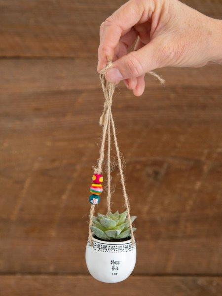 Hanging Succulent Plant - Bless This Car