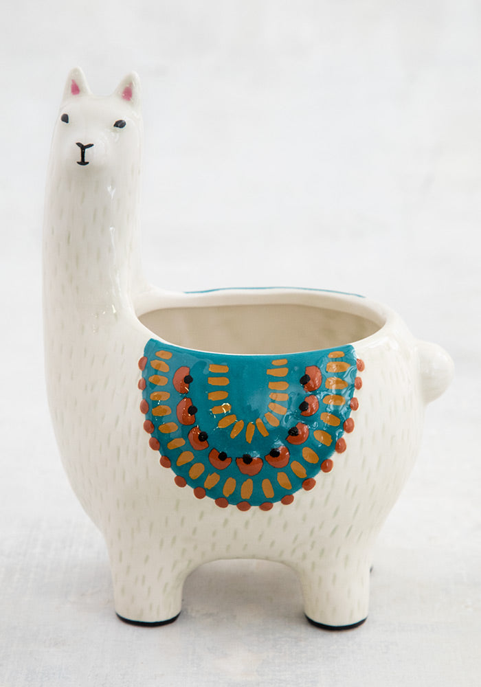 PLANTER LGE CREAM LLAMA
