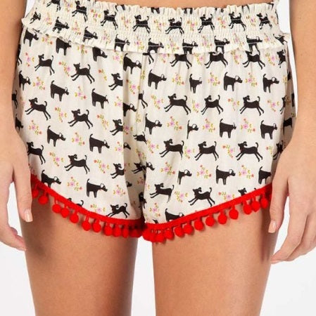 LOUNGE SHORT CREAM DOG XL