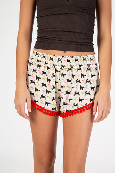 LOUNGE SHORT CREAM DOG XL