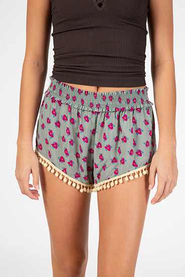 LOUNGE SHORT AQUA LILY XL