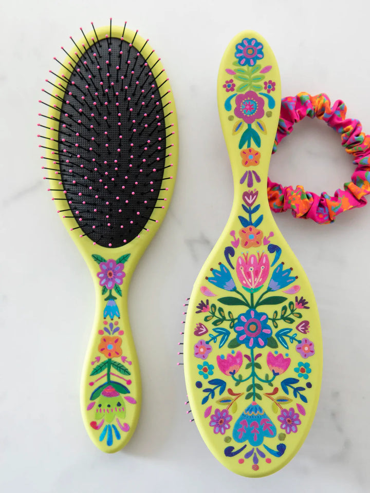Detangling Hairbrush - Flowers