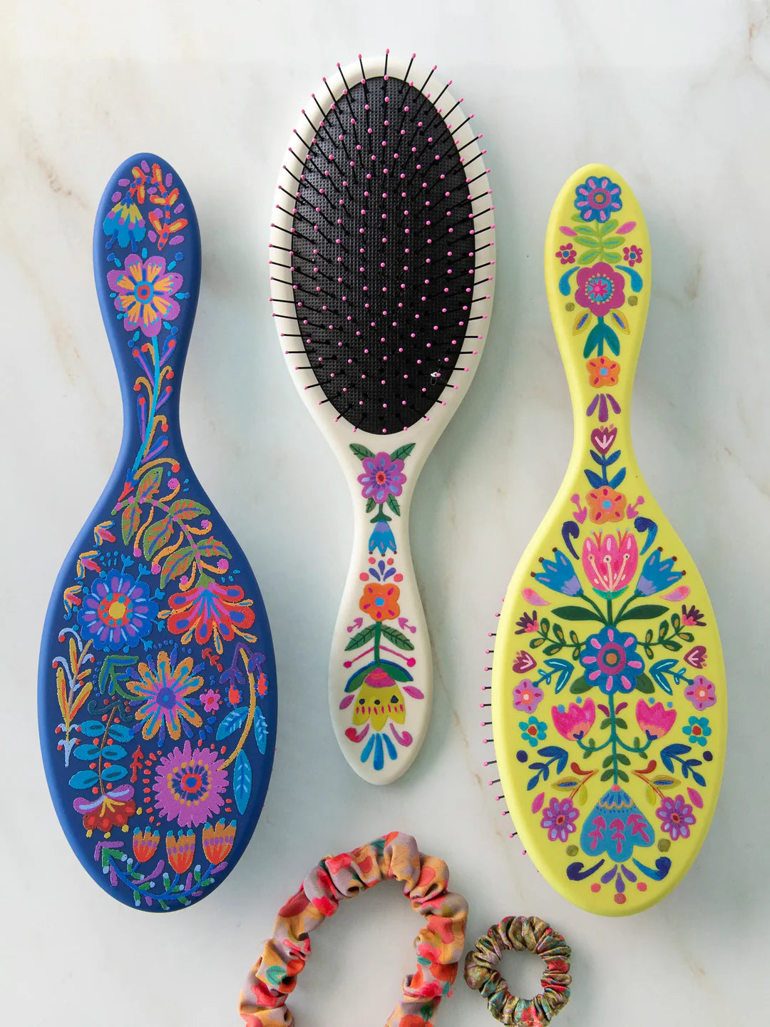 Detangling Hairbrush - Flowers