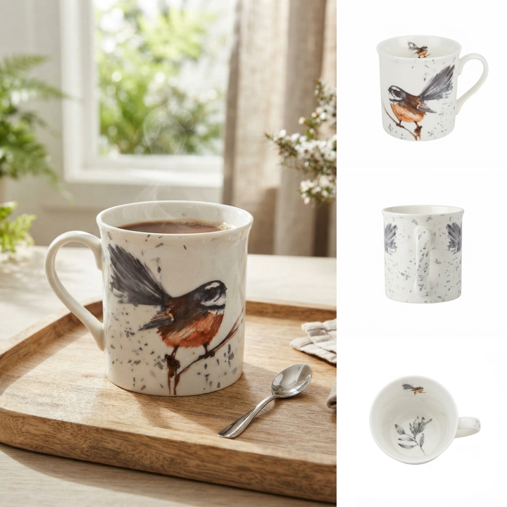 Piwakawaka - New Bone China Mug