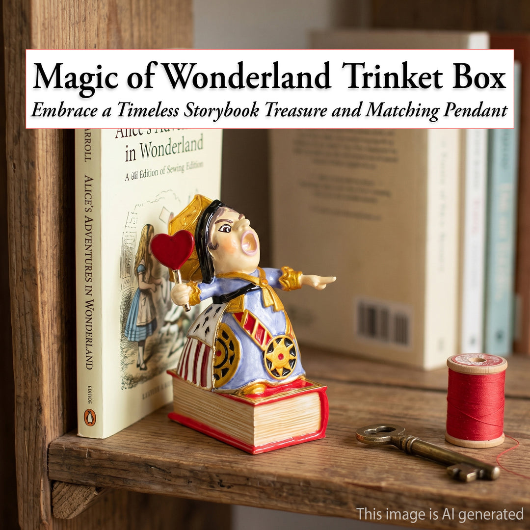 Queen Of Hearts - Cloisonné Collectible, Alice in Wonderland