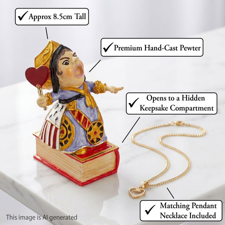 Queen Of Hearts - Cloisonné Collectible, Alice in Wonderland