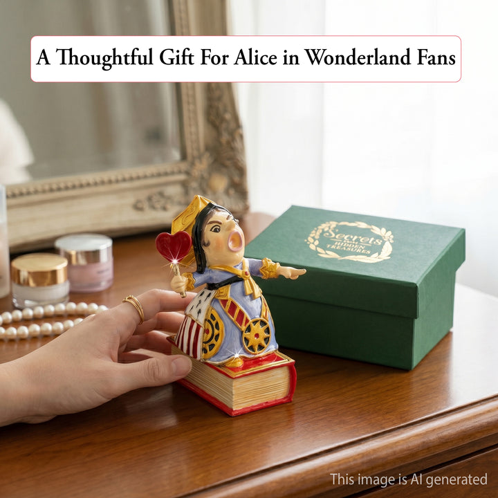 Queen Of Hearts - Cloisonné Collectible, Alice in Wonderland