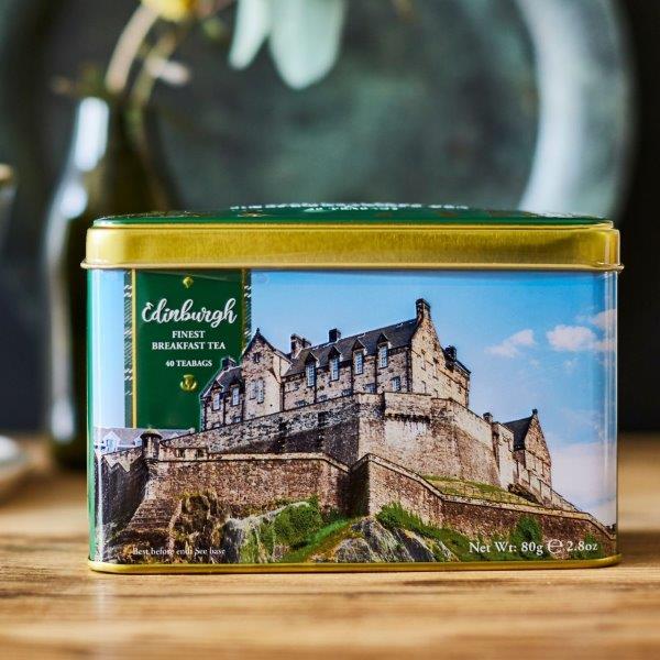 TEA EDINBURGH CASTLE TIN 40 BAG EB