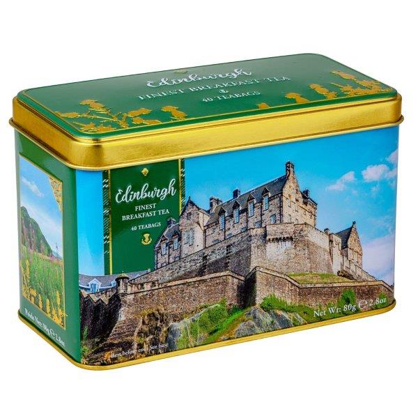 TEA EDINBURGH CASTLE TIN 40 BAG EB