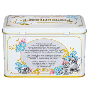 Vintage Victorian Ivory 40 Teabag Tin