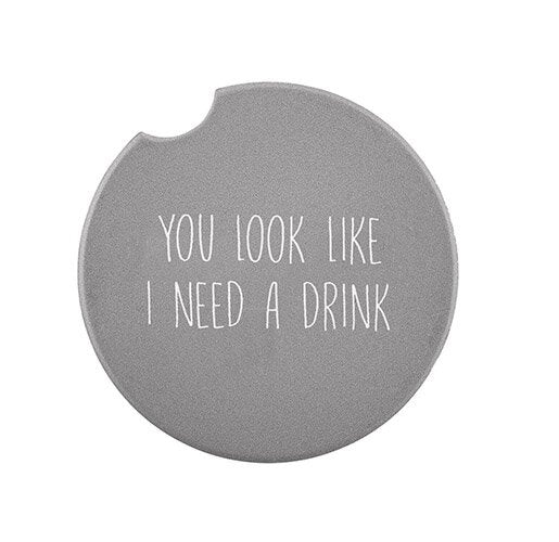 Car Coaster Ceramic - Need A Drink