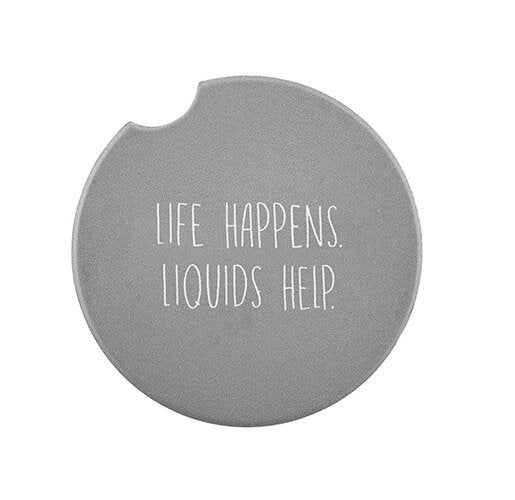Car Coaster Ceramic - Life Happens
